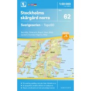 62 Stockholms Skärgård norra Sverigeserien 1:50 000